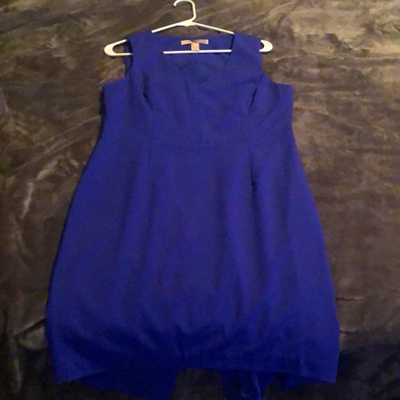 Bold Blue Shift Dress (Size L) - Picture 1 of 3